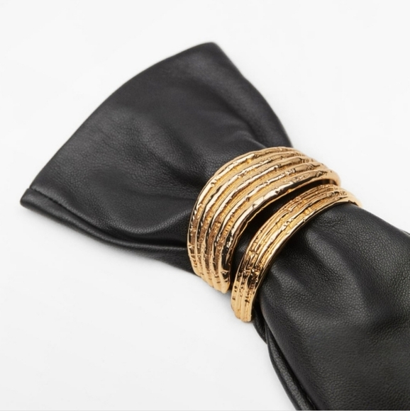 Zara leather gloves with bracelets - Picture 3 of 7